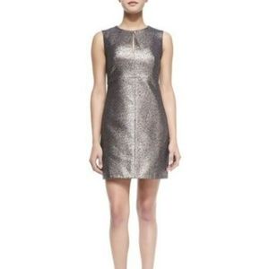 DIANE VON FURSTENBERG Yvette Metallic Dress NWT 6